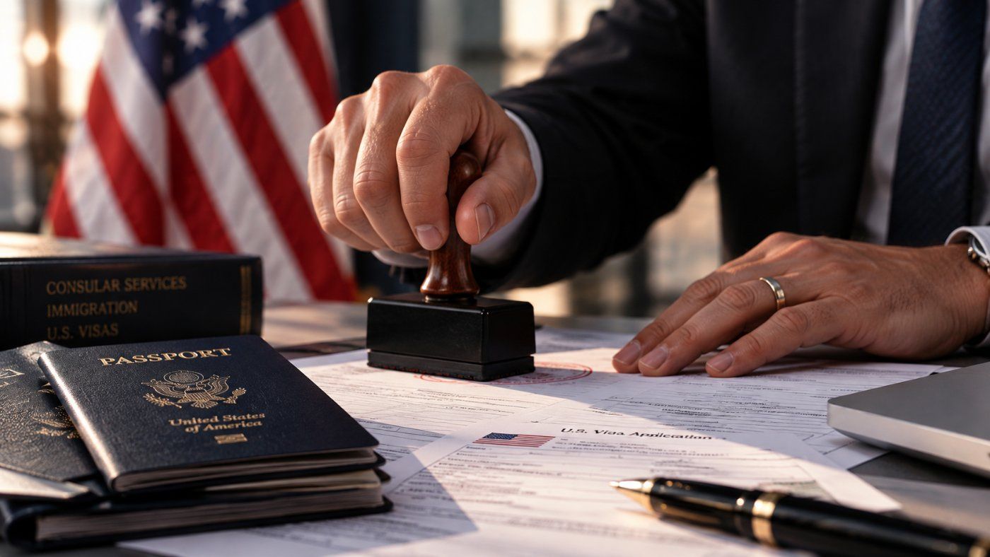 Representação consular para vistos americanos